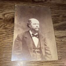 Antique Cabinet Photo Rev. JM? Robustly Bearded Man in Suit P&H Photographers picture