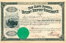 Saint Joseph Union Depot Co. - Stock Certificate - Railroad Stocks picture