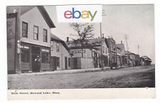 c1910 HOWARD LAKE MINNESOTA DOWNTOWN ICE CREAM PARLOR VINTAGE POSTCARD MN OLD  picture