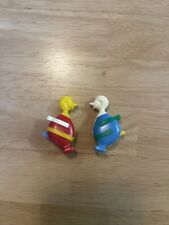 Vtg Early Plastic 1950s/60s TwoDucks Keychain Charm Puzzles picture