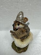 New Wee Forest Folk M-163 Elf Tales FAIRY Mouse Book Mushroom WFF picture