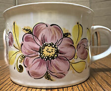 Vintage FTD Mug Pink And Yellow Floral 1982 Handled picture