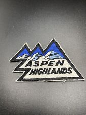 VTG Aspen Highlands Colorado Ski Resort Skiing Area Embroidered Patch Badge 🔥 picture
