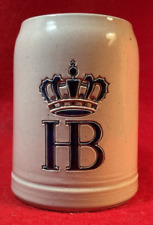 Vintage West Germany HB Beer Stein Stoneware Mug Staati Hofbrauhaus Munchen picture