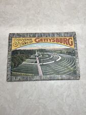 Souvenir Views of Gettysburg Vintage Postcard Folder Booklet 11 Cards/22 Images picture