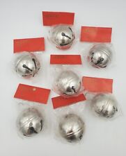 1970's SSCO 2.5”  Sleigh Bells Taiwan Vtg Silver Tone Star LG Mcm Lot Of 7  picture