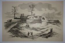 1866 Fort Negley, Nashville (Civil War) Engraving picture