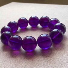 Natural Purple Amethyst Quartz Round Big Beads Healing Bracelet 20mm AAAA picture