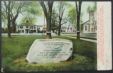 Lexington Mass Line of the Minute Men Vintage UDB Postcard Posted  picture