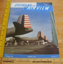 1941 Douglas Air View WWII airplane employee magazine A-20A Bombers Long Beach picture