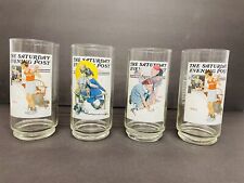 Vintage 1987 Arby’s The Saturday Evening Post Summer Scenes Lot Of 4 Glasses picture