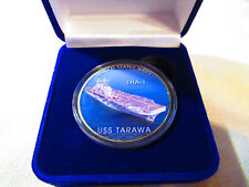 US NAVY - USS TARAWA LHA-1 Challenge Coin W/ Presentation Box picture