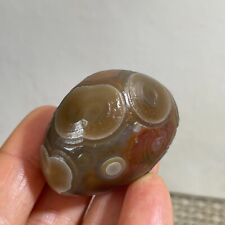 45g natural Bonsai Suiseki-Natural Gobi Agate Eyes Stone-Rare Stunning Viewing picture