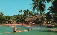 Postcard HI Boating Korolevu Beach Hotel Unposted Chrome Vintage PC G8217 picture