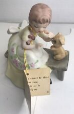 Rare Vintage Josef Originals Becky Girl And Dog Figurine picture