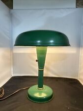 Vintage MCM Red Metal Atomic Flying Saucer UFO Table Desk Lamp picture