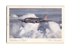 TWA Stratoliner in Flight Vintage Postcard - Classic Aviation Collectible picture