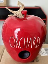 Rae Dunn By Magenta Red Apple Birdhouse Ceramic Orchard picture