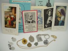 old catholic keychain necklace pendant CHARM LOT Mother Mary PRAY Madonna Jesus picture
