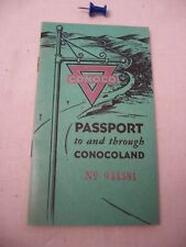 Vintage Conoco Passport, 1936 - member info filled in, expense sheets clean picture