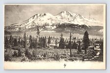 Postcard California Mt Shasta CA Upton 1908 Posted Vancouver BC Undivided B&W picture