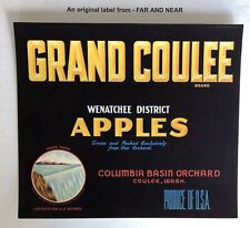 Grand Coulee Brand Apple Crate Label picture