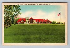 Howe Caverns NY-New York, Lodge Over the Entrance, Vintage Postcard picture