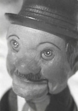 MAD HATTER DUMMY PUPPET HEAD SURREAL WEIRD CREEPY UNUSUAL VINTAGE PHOTO ART 5X7 picture
