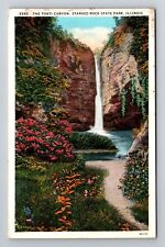 Starved Rock IL- Illinois, The Tonti Canyon, Antique, Vintage Souvenir Postcard picture