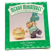Hallmark Merry Miniatures:A Collection of Charm LUCKY CAMERON 2 Piece Set picture
