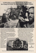 1973 Rolex Watch: Cruel Test for Papyrus Boat Vintage Print Ad picture