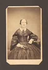 Vintage Antique W.H. Masters CDV Photo Victorian Lady Woman Princeton Illinois picture