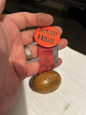 ANTIQUE SOUTH HIGH SCHOOL FOOTBALL YOUNGSTOWN OHIO MADE IN GERMANY PIN BACK picture