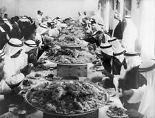 1968 Feast At The Sheik Of Dubai Palace Historic Old Photo picture