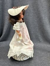 Vintage 1960s Lanakila Crafts Hawaii Works Pearly Shells Music Box Doll 9.5”  picture
