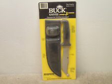 Buck 619 Woodsmate Vintage 1987 Fixed Knife USA with Sheath Unused Sealed Nice picture