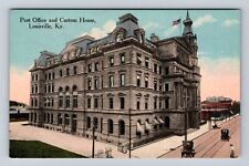 Louisville KY- Kentucky, United States Post Office Custom House Vintage Postcard picture