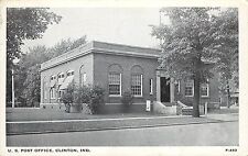 1940s Printed Postcard US Post Office, Clinton IN Vermillion County Posted picture
