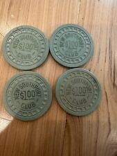 Vintage Illegal Gambling Chips New Orleans New Southport Club Lot Of Four 4 picture