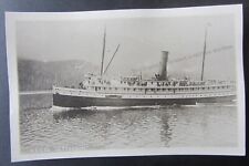 Vintage RPPC S.S. Steamship JEFFERSON Alaska Steamship Co Scrapped in 1925 Wood picture