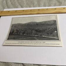 Antique 1912 Clipping: Colorado College & Its Mountain View Campus Landscape picture
