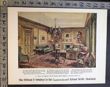 1930 WILLIAM F. WHOLEY OFFICE FURNITURE YORK HUGH COBBETT WILLIAMS ART AD 33649 picture