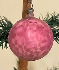 Antique Purple German Faceted Ball Glass Ornament Christmas  picture