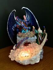 Classic Treasures MERLIN and DRAGON Sculpture Lighted Large - READ picture