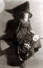 Antique Halloween Witch Photo 1944 Oddleys Strange & Bizarre picture