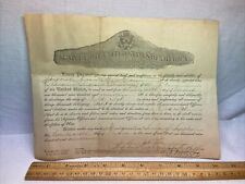 1919 WWI US Army Enlistment Paper Sergeant Soldier Document Signed picture