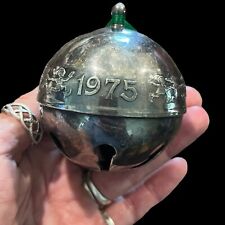 1975 WALLACE SILVER PLATED SLEIGH BELL No Box #5 In Series. Please READ Estate picture
