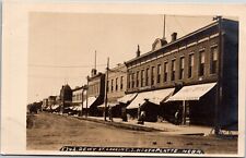 RPPC North Platte NE Nebraska Dewy St Looking S LAND OFFICE etc Vintage Postcard picture