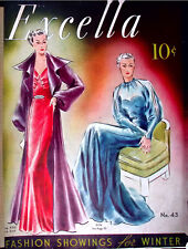 1930s Excella Winter 1935 1936 Quarterly Pattern Catalog 36 pg Ebook Copy on CD picture