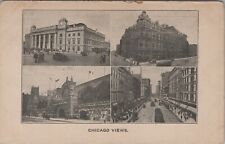 c1910s? 4 views Palmer House coliseum downtown Chicago Illinois postcard C202 picture